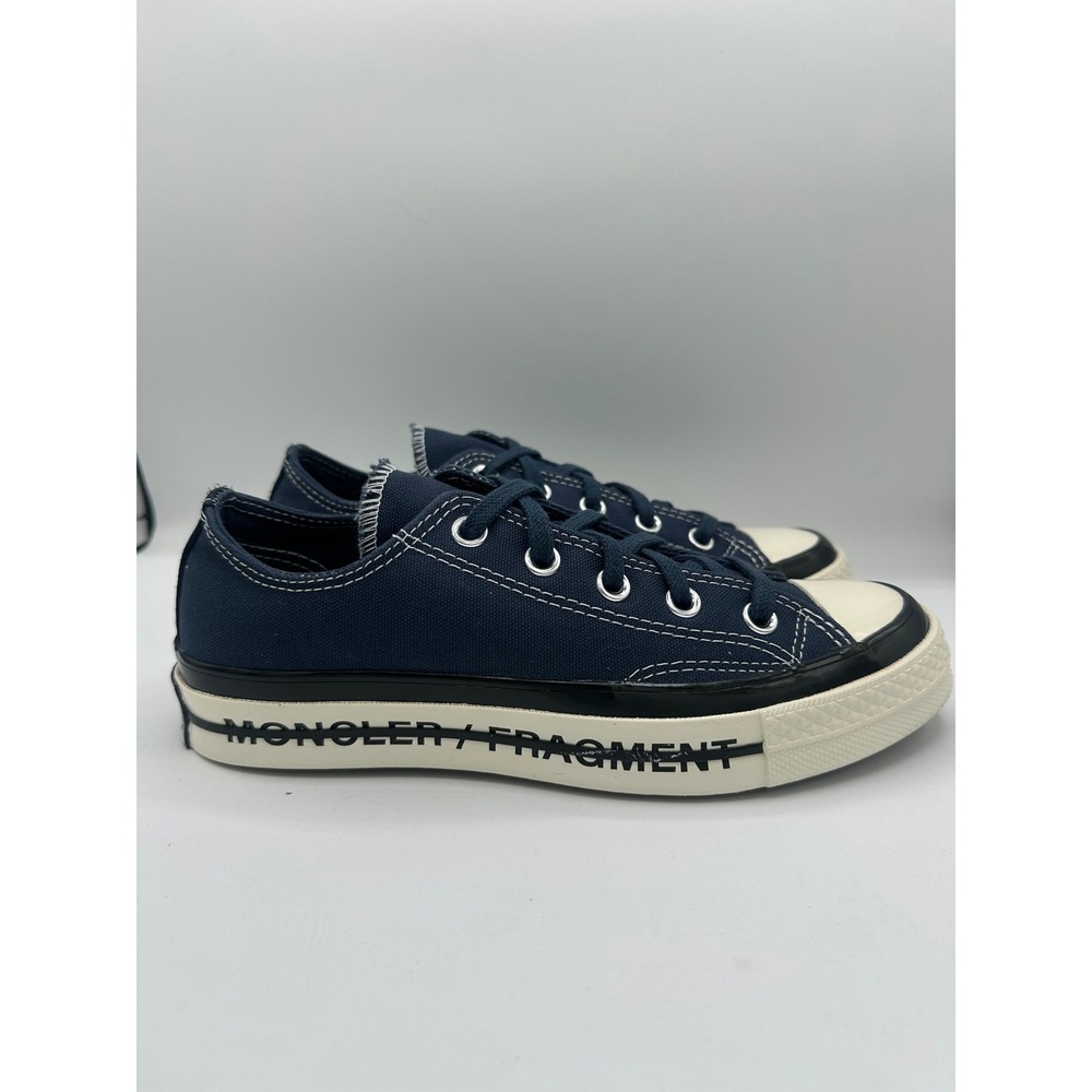 NWOB Converse Chuck 70 Low x Moncler x Fragment Navy Blue Sneakers Men 4 Women 6